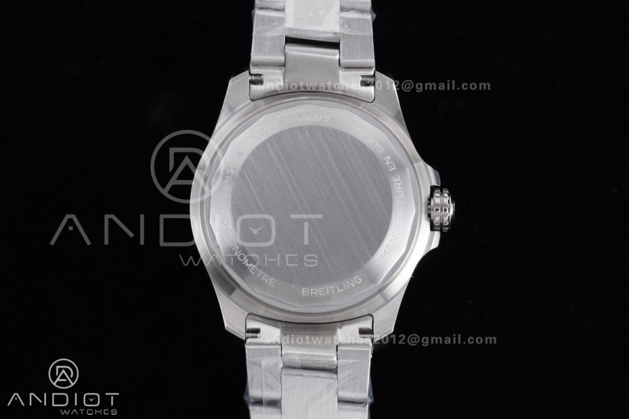 Avenger Chronometer 42mm SS BLSF 1:1 Best Version Black Dial On SS Bracelet A2824