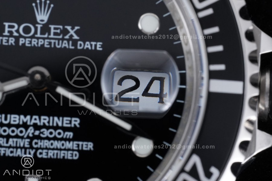 Submariner 16610 LN Black 904L Steel TMF 1:1 Best Edition on SS Bracelet SH3135