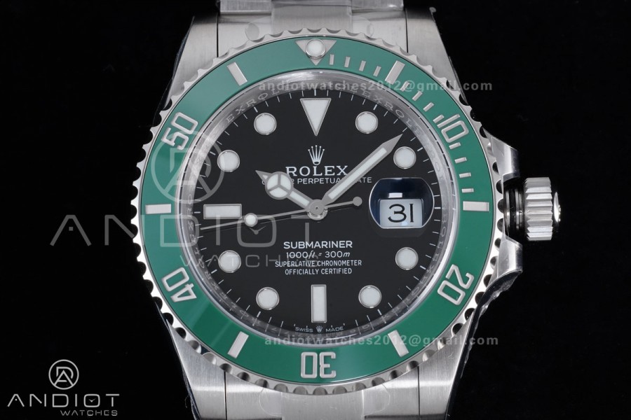 Submariner 41mm VSF 126610LV The Youth Version Green Ceramic 904L Steel A2824