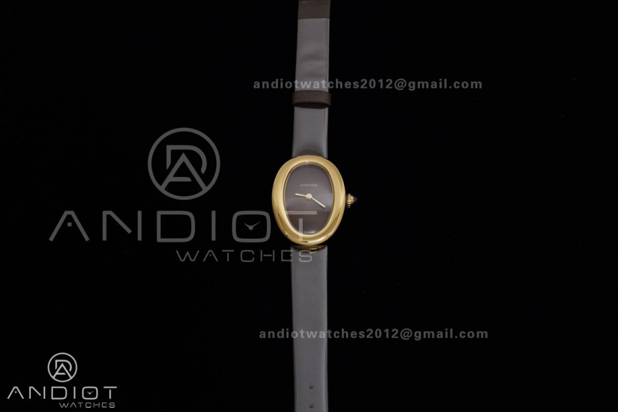 Baignoire Watch YG AF 1:1 Best Edition Brown Dial on Brown  Strap RONDA Quartz