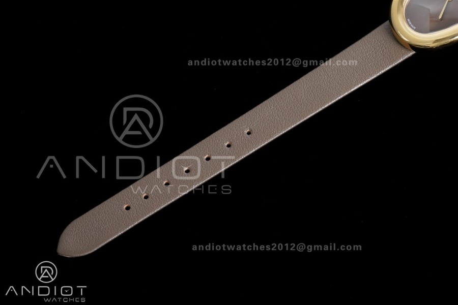 Baignoire Watch YG AF 1:1 Best Edition Brown Dial on Brown  Strap RONDA Quartz