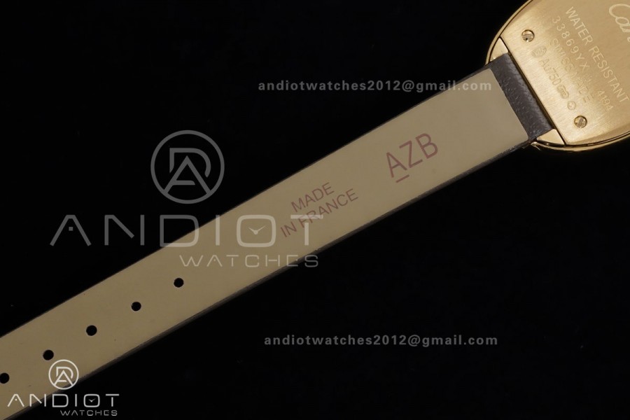 Baignoire Watch YG AF 1:1 Best Edition Brown Dial on Brown  Strap RONDA Quartz