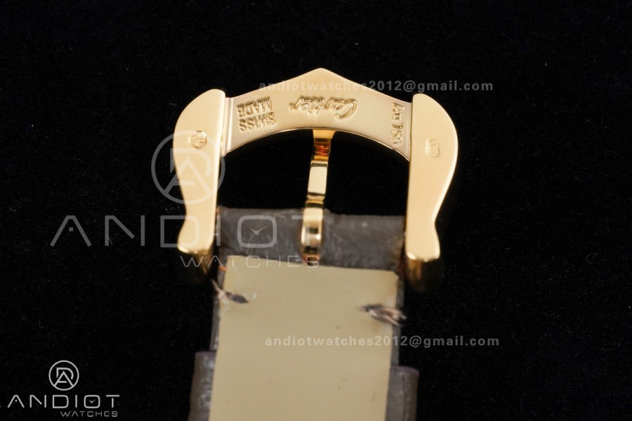 Baignoire Watch YG AF 1:1 Best Edition Brown Dial on Brown  Strap RONDA Quartz