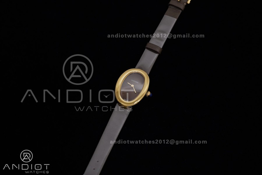 Baignoire Watch YG AF 1:1 Best Edition Brown Dial on Brown  Strap RONDA Quartz