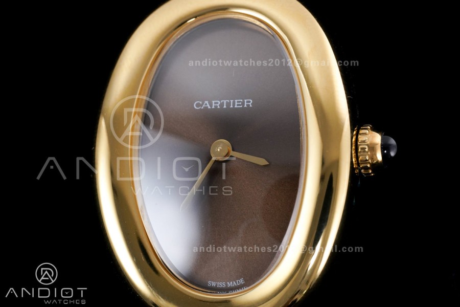 Baignoire Watch YG AF 1:1 Best Edition Brown Dial on Brown  Strap RONDA Quartz