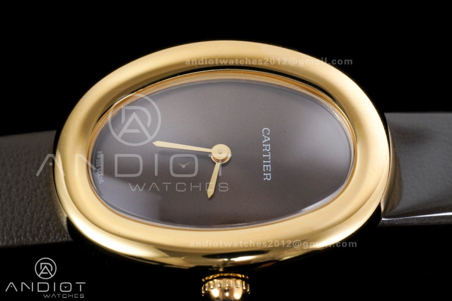 Baignoire Watch YG AF 1:1 Best Edition Brown Dial on Brown  Strap RONDA Quartz