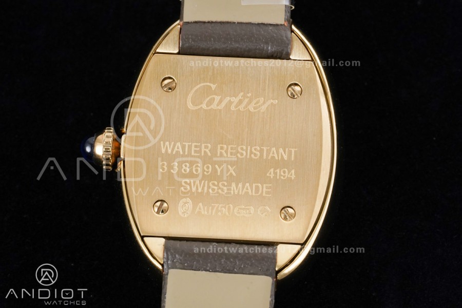 Baignoire Watch YG AF 1:1 Best Edition Brown Dial on Brown  Strap RONDA Quartz