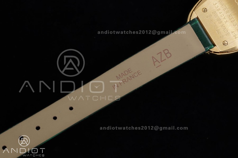 Baignoire Watch YG AF 1:1 Best Edition Green Mop Dial  on Green Croco RONDA Quartz