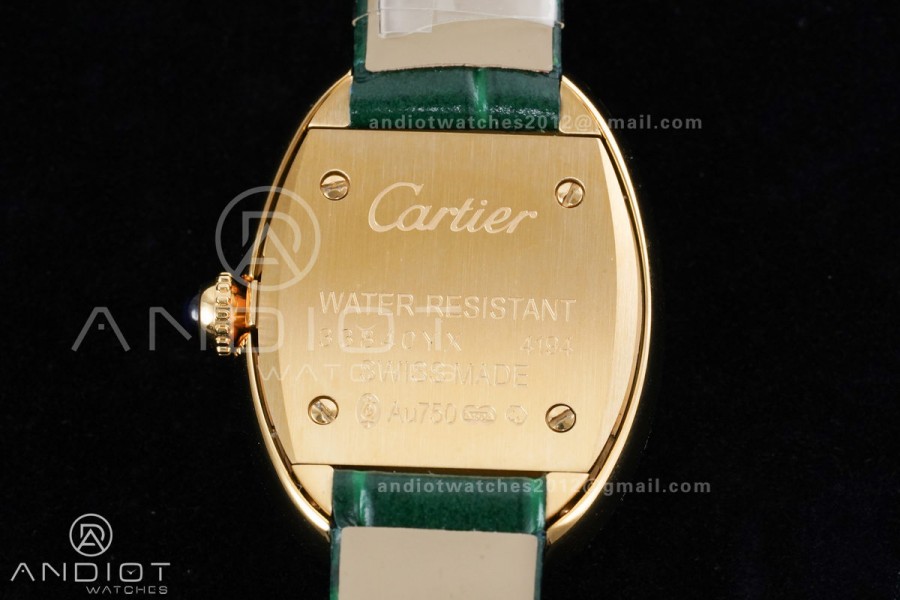 Baignoire Watch YG AF 1:1 Best Edition Green Mop Dial  on Green Croco RONDA Quartz