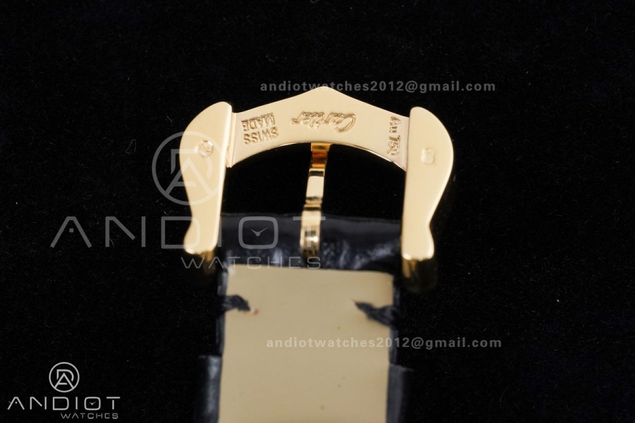 Baignoire Watch YG AF 1:1 Best Edition Black Dial on Black Strap RONDA Quartz