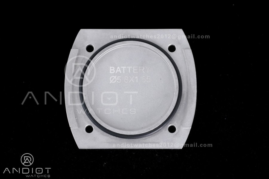 Baignoire Watch SS AF 1:1 Best Edition White Dial on Black Strap RONDA Quartz