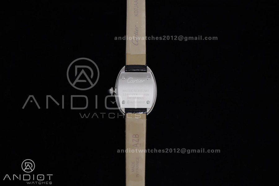 Baignoire Watch SS AF 1:1 Best Edition White Dial on Black Strap RONDA Quartz