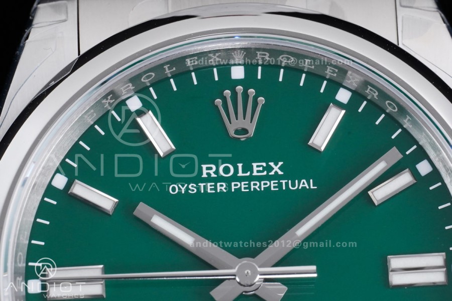 Oyster Perpetual 126000 36mm VSF 1:1 Best Edition 904L Steel Green Dial DD3230 V2