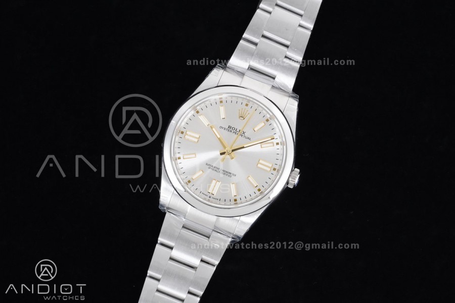 Oyster Perpetual 124300 41mm VSF 1:1 Best Edition 904L Steel Silver Dial DD3230 V2
