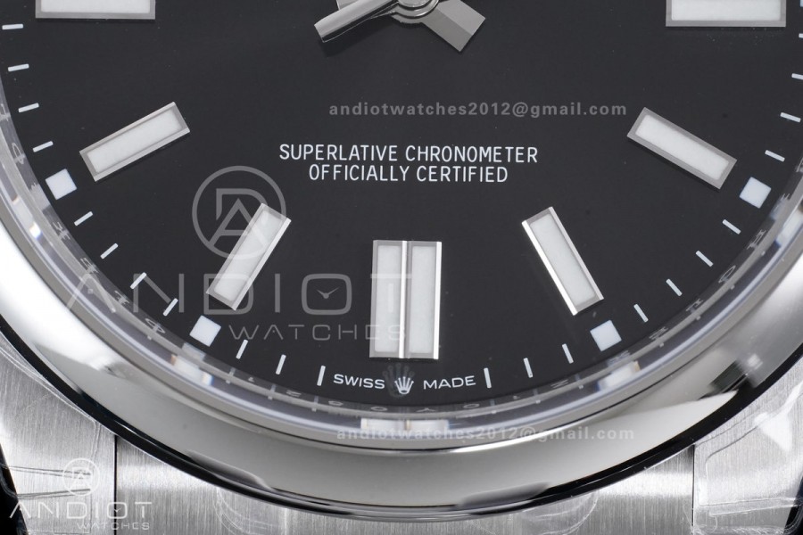 Oyster Perpetual 124300 41mm VSF 1:1 Best Edition 904L Steel Black Dial DD3230 V2