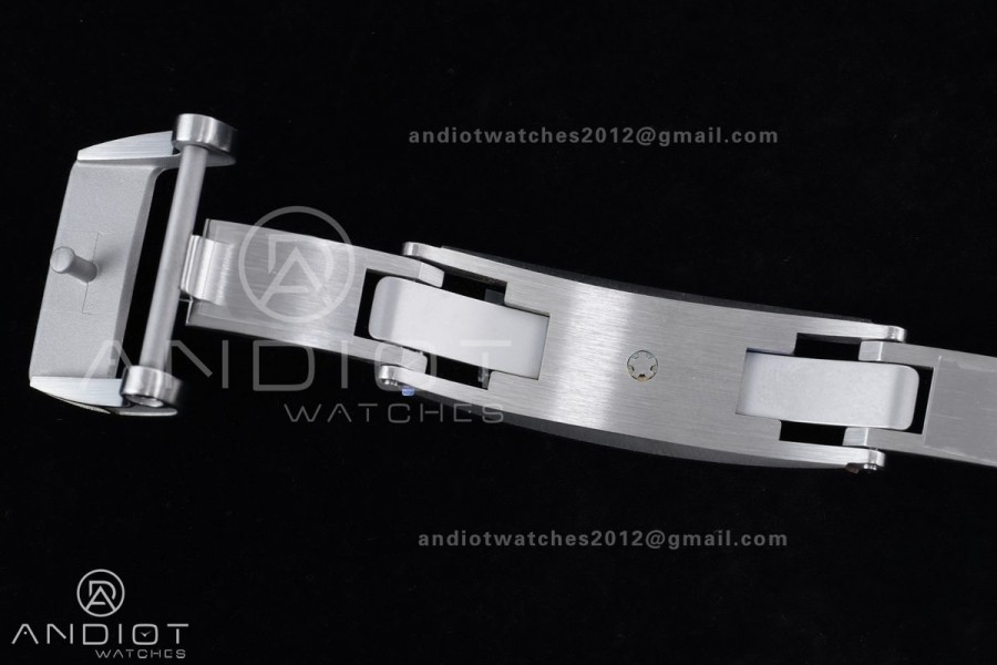 RM055 White Ceramic APSF 1:1 Best Edition on White Rubber Strap RMUL2 Super Clone