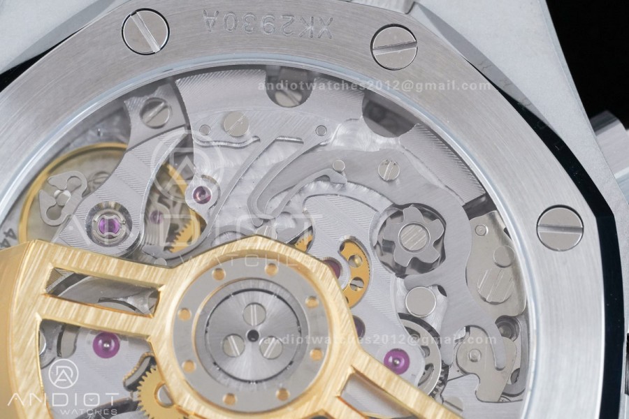 Royal Oak Chrono 26240 SS APSF 1:1 Best Edition Green Dial on SS Bracelet SA4401 Super Clone