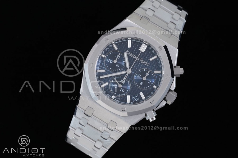 Royal Oak Chrono 26240 SS APSF 1:1 Best Edition Blue Dial on SS Bracelet SA4401 Super Clone