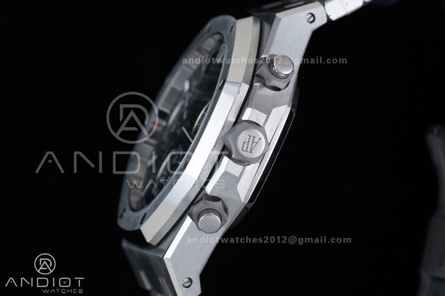 Royal Oak Chrono 26240 SS APSF 1:1 Best Edition Blue Dial on SS Bracelet SA4401 Super Clone
