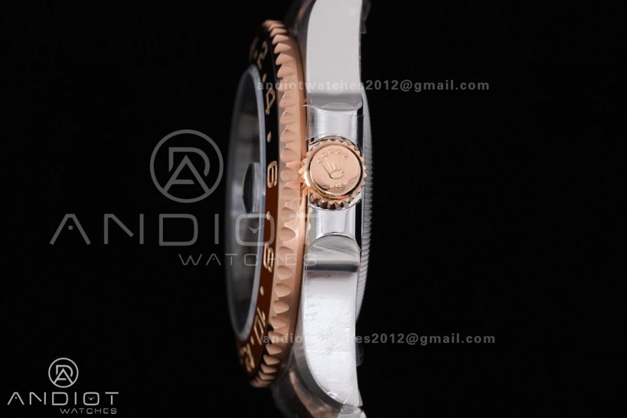 GMT Master II 126711 CHNR 904L SS ARF 1:1 Best Edition on SS/RG Bracelet New SH3285 V2 (Gain Weight)