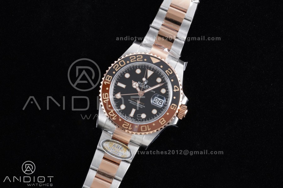 GMT Master II 126711 CHNR 904L SS ARF 1:1 Best Edition on SS/RG Bracelet New SH3285 V2 (Gain Weight)
