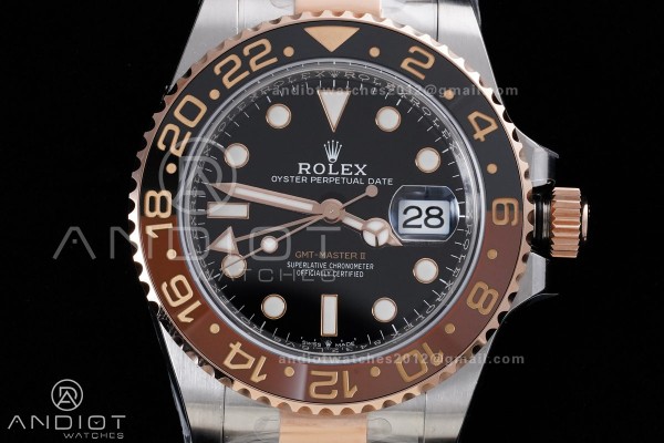 GMT Master II 126711 CHNR 904L SS ARF 1:1 Best Edi...