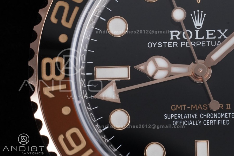 GMT Master II 126711 CHNR 904L SS ARF 1:1 Best Edition on SS/RG Bracelet New SH3285 V2 (Gain Weight)