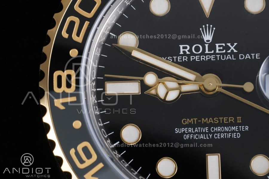 GMT-Master II 126713 GRNR ARF 1:1 Best Edition on Black Dial SS/YG Bracelet Super Clone New SH3285 CHS (Gain Weight)