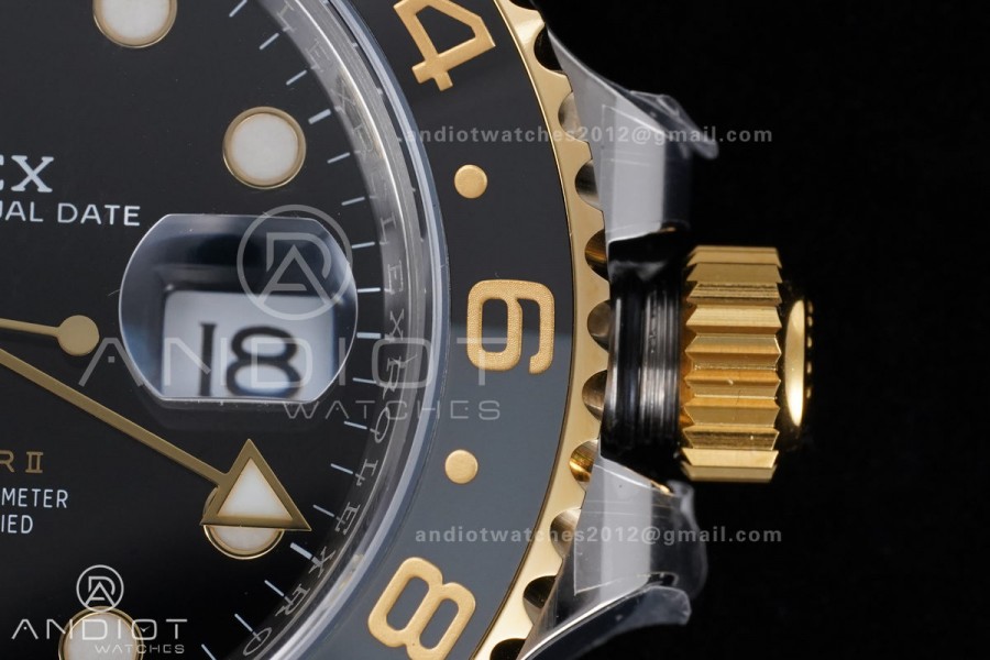 GMT-Master II 126713 GRNR ARF 1:1 Best Edition on Black Dial SS/YG Bracelet Super Clone New SH3285 CHS (Gain Weight)