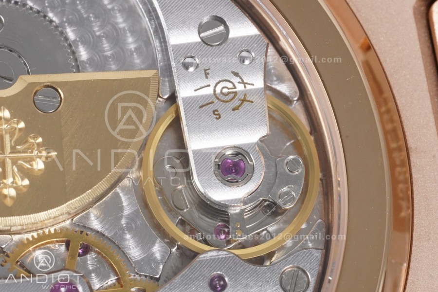 Nautilus 5712 RG PPF 1:1 Best Edition Brown Dial on RG Bracelet A240 Super Clone V4