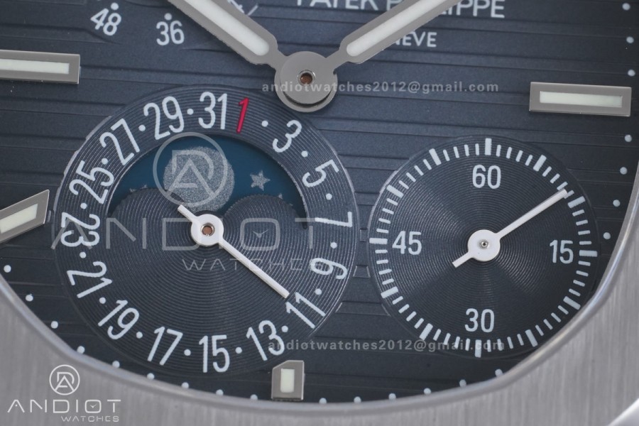 Nautilus 5712 SS PPF 1:1 Best Edition Blue Dial on SS Bracelet PPF240 Super Clone V4