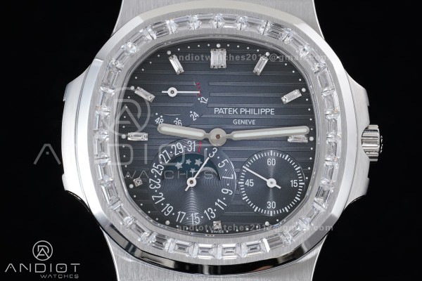 Nautilus 5712 Full Diamonds SS PPF 1:1 Best Editio...
