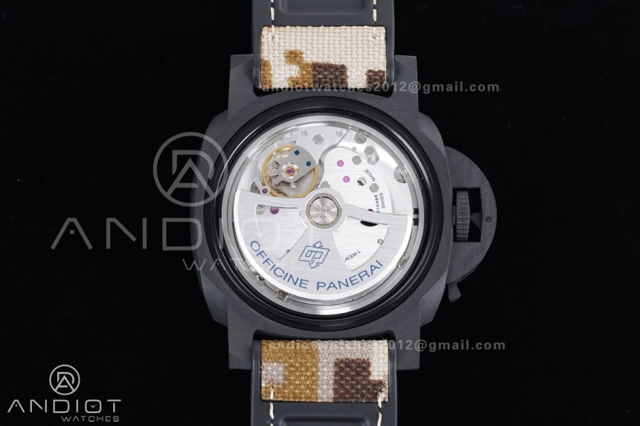 PAM1513 Submersible 44mm VSF 1:1 Best Edition Gray Ombre Dial on Camouflage Strap P900