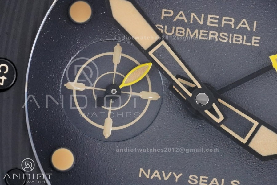 PAM1513 Submersible 44mm VSF 1:1 Best Edition Gray Ombre Dial on Camouflage Strap P900
