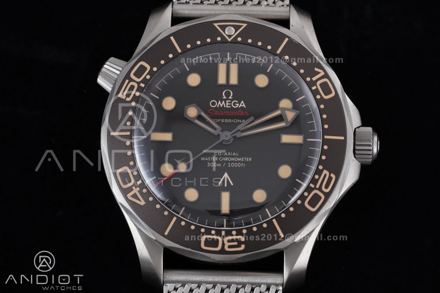 Seamaster 300 "No Time to Die" Limited Edition VSF 1:1 Best Edition on Titanium Mesh Bracelet SA8806 Super Clone V6
