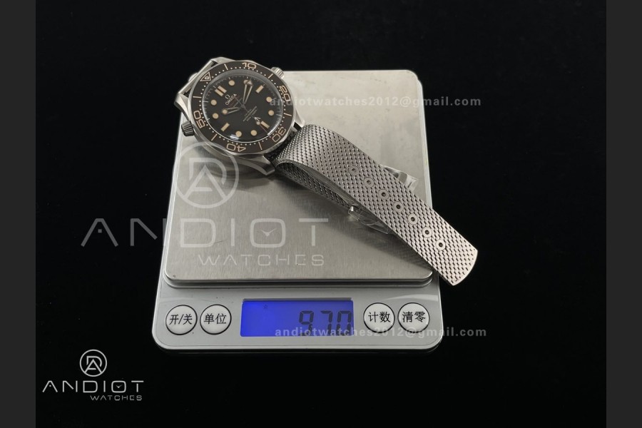 Seamaster 300 "No Time to Die" Limited Edition VSF 1:1 Best Edition on Titanium Mesh Bracelet SA8806 Super Clone V6