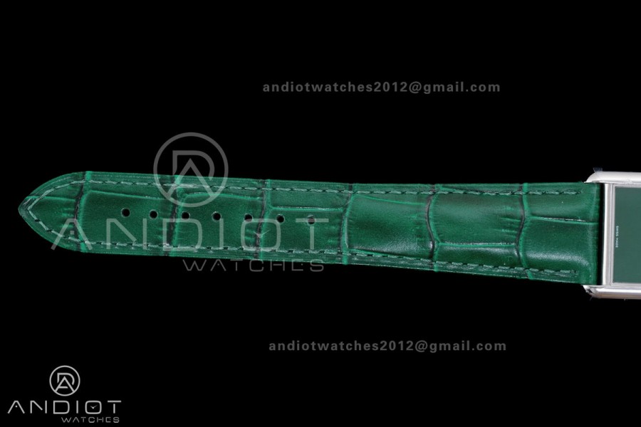 Tank Must 25.5mm AF SS Best Edition Green Dial On Green Leather Ronda Quartz