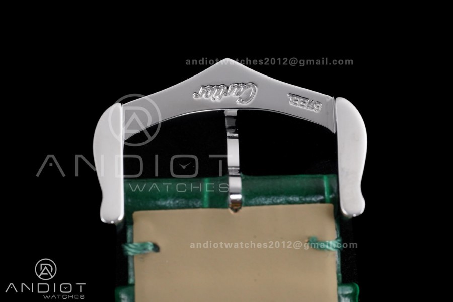 Tank Must 25.5mm AF SS Best Edition Green Dial On Green Leather Ronda Quartz