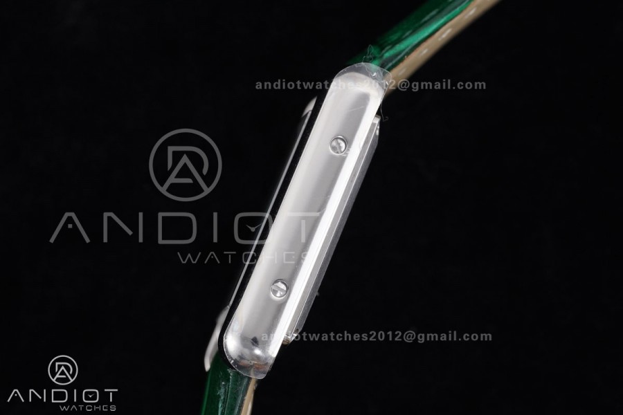 Tank Must 22mm AF SS Best Edition Green Dial On Green Leather Ronda Quartz