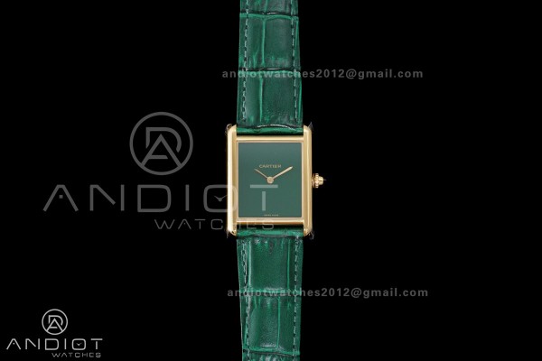 Tank Must 25.5mm YG AF 1:1 Best Edition Green Dial...