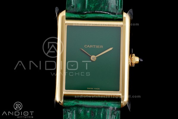 Tank Must 25.5mm YG AF 1:1 Best Edition Green Dial...