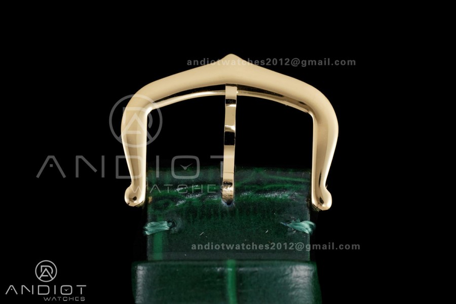 Tank Must 22mm YG AF Best Edition Green Dial On Green Leather Ronda Quartz