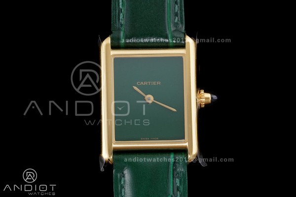 Tank Must 22mm YG AF Best Edition Green Dial On Gr...