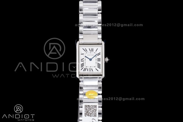 Tank Must SS 25.5mm AF 1:1 Best Edition White Dial...