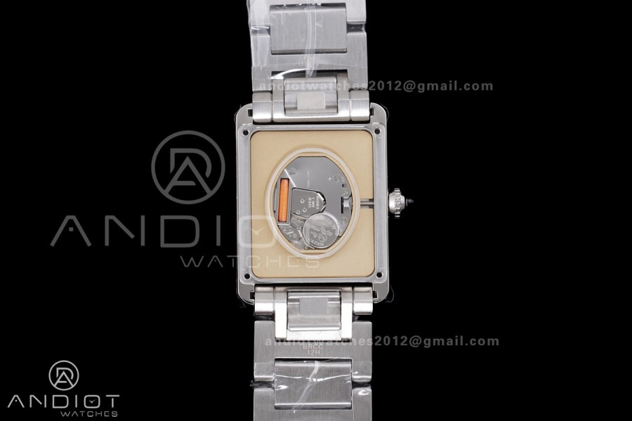 Tank Must SS 25.5mm AF 1:1 Best Edition White Dial on SS Bracelet Ronda Quartz