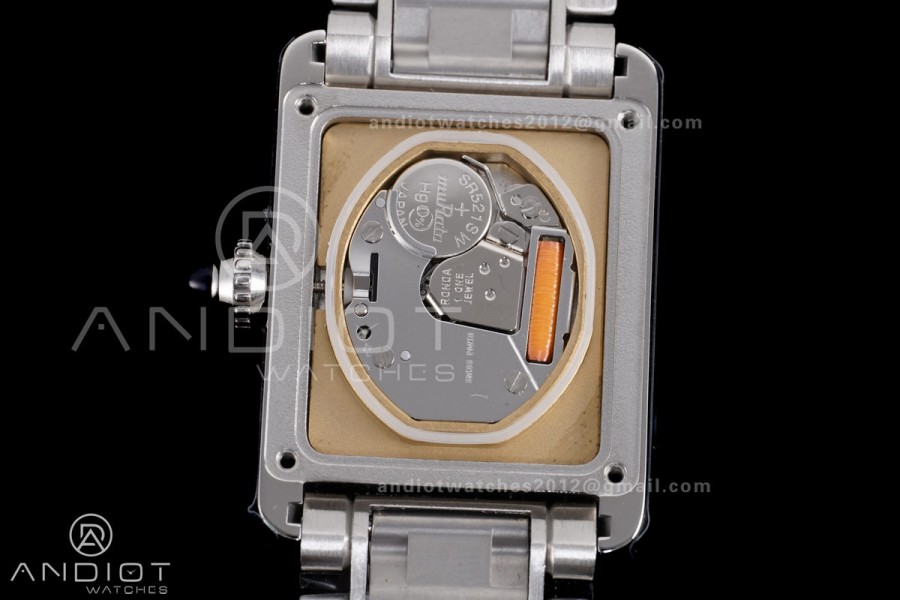 Tank Must SS 22mm AF 1:1 Best Edition White Dial on SS Bracelet Ronda Quartz