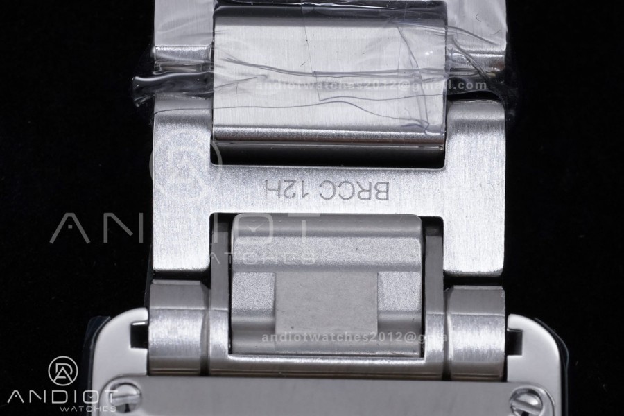 Tank Must SS 22mm AF 1:1 Best Edition White Dial on SS Bracelet Ronda Quartz