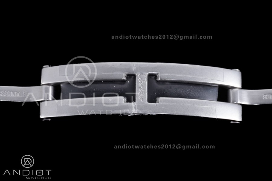 Tank Must SS 22mm AF 1:1 Best Edition White Dial on SS Bracelet Ronda Quartz