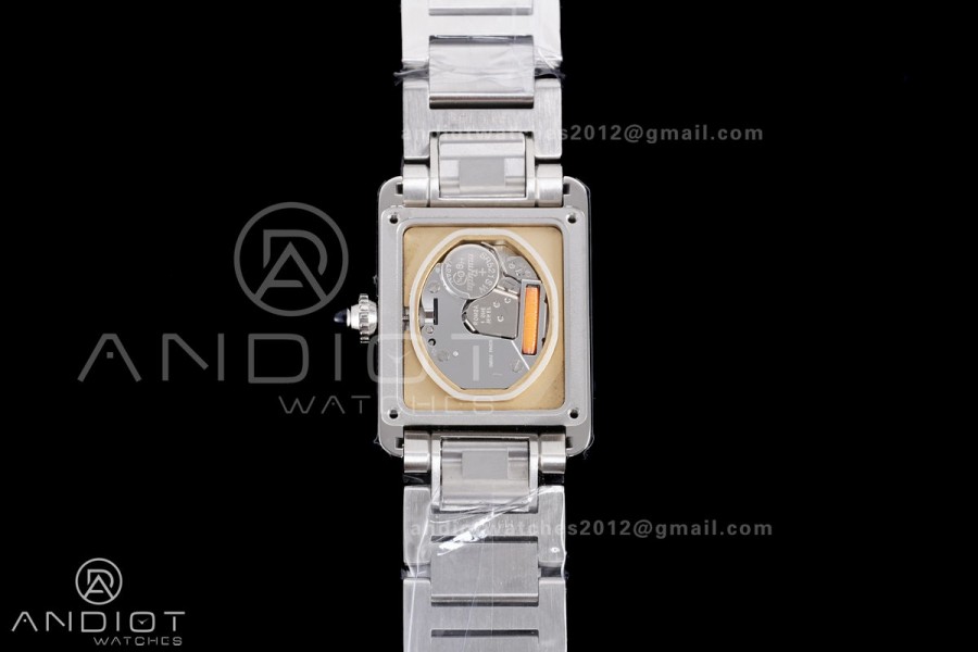 Tank Must SS 22mm AF 1:1 Best Edition White Dial on SS Bracelet Ronda Quartz