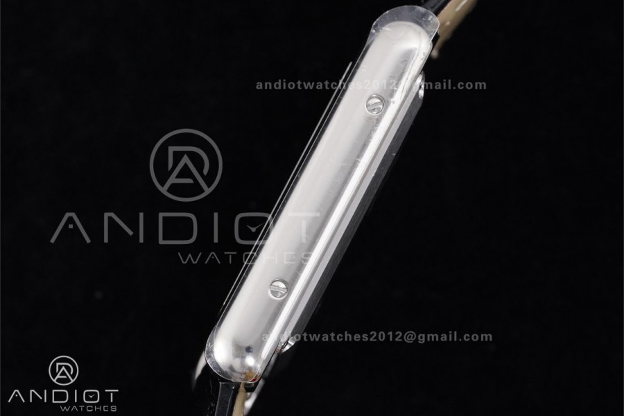 Tank Must 25.5mm SS AF Best Edition Black Dial On Black Leather Ronda Quartz